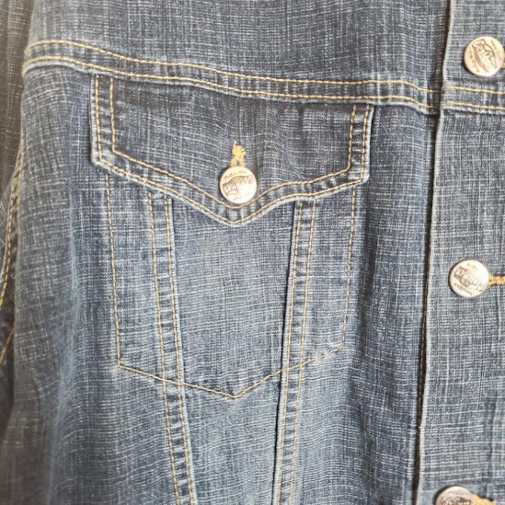 Vintage Denim Trucker Jacket‎. Size: XXL. - Picture 4 of 12